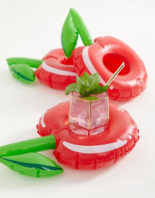 Big Mouth 3 pack cherry inflatable drink holder