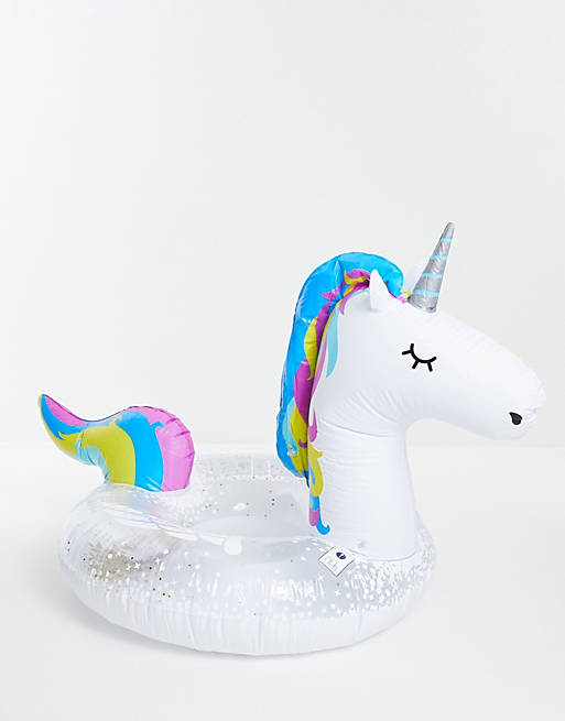 Big Mouth glitter unicorn pool float | ASOS