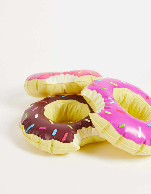 Big Mouth - Porte-gobelet gonflable en forme de donut, 2 de 4