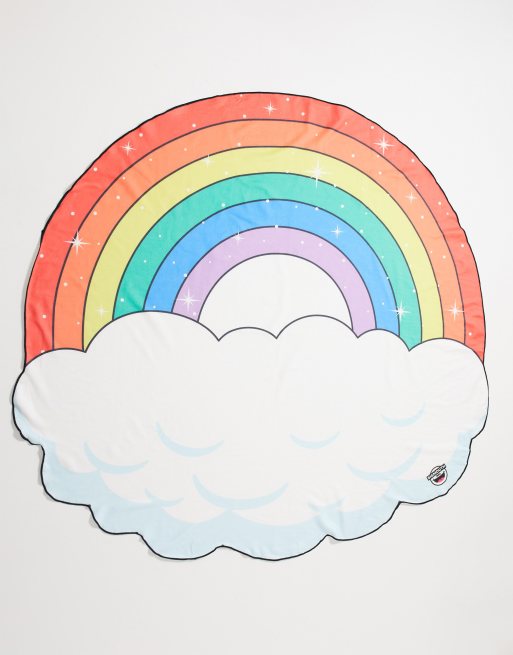 Big Mouth rainbow beach blanket