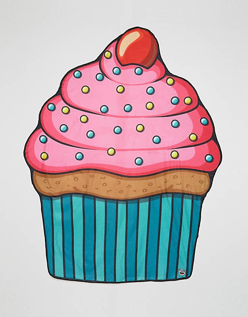 Big Mouth - Serviette de plage motif cupcake