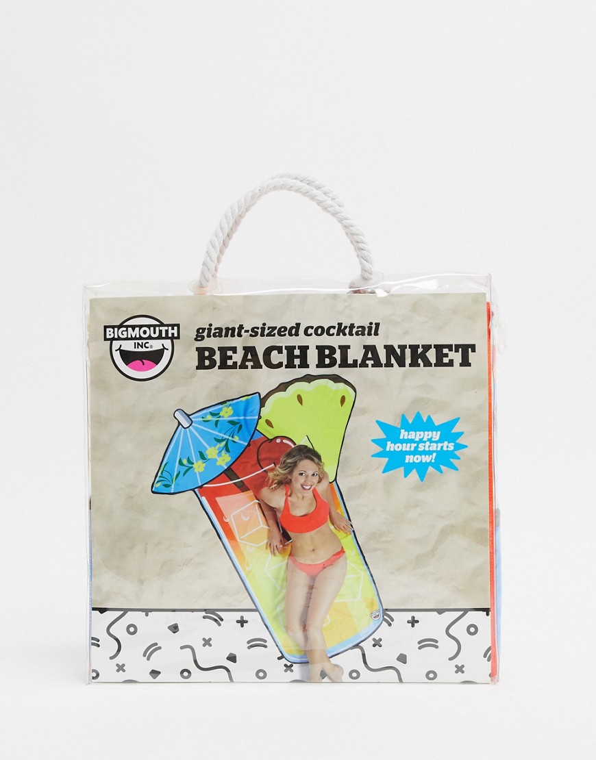 Big Mouth - Strandhåndklæde med cocktail-Multifarvet