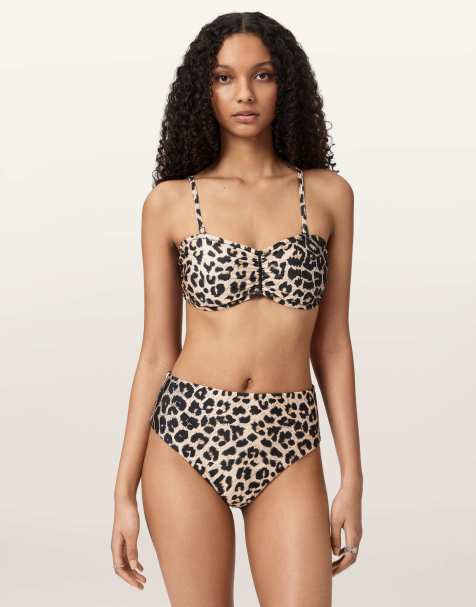Bikini marrón con estampado de leopardo Talaria de AllSaints - view 1