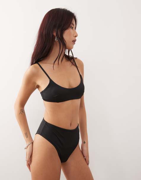 Bikini negro de talle alto Mix & Match de Weekday - view 1