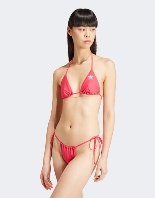 Bikini rosa triangular Adicolor de adidas Originals