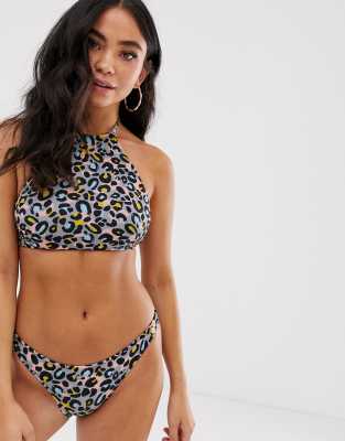 Bikini Top Med Dyre-Print Fra Superdry-Multifarvet