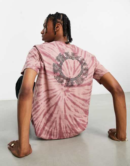 Tie dye shirt roze new arrivals