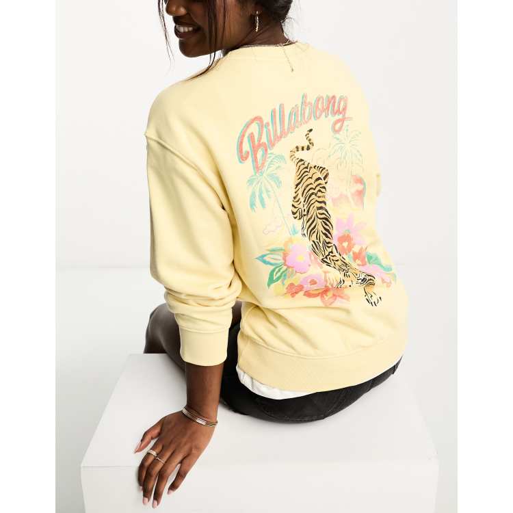 Billabong yellow clearance sweatshirt