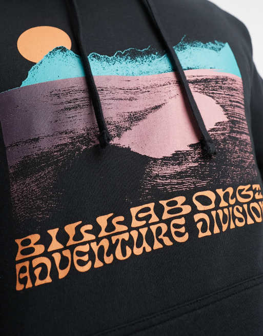 Billabong - Alaska - Hoodie met golven in zwart, 4 van 4