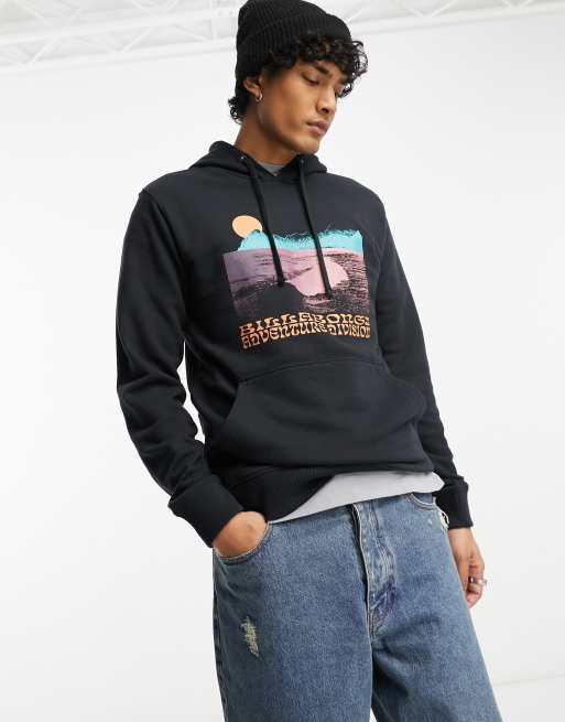 Billabong Alaska wave hoodie in black ASOS