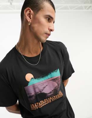 Billabong Alaska wave t-shirt in black