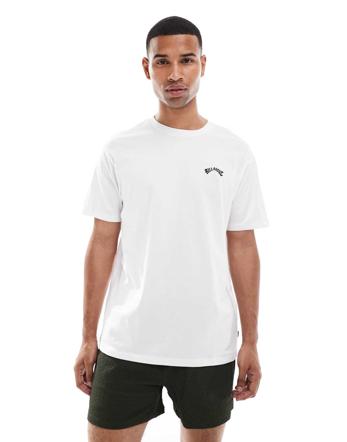 Billabong Arch crew short sleeve t-shirt in white