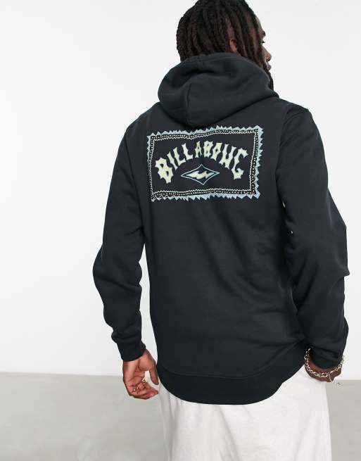 Hoodie Billabong Arch Wave Negra Hombre