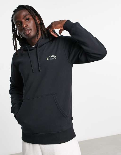 Hoodie Billabong Arch Wave Negra Hombre