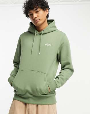 Billabong arch hoodie in khaki - ASOS Price Checker