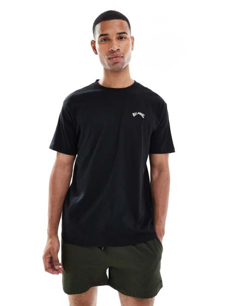 Billabong – Arch – Kurzärmliges T-Shirt in Schwarz mit Rundhalsausschnitt - view 1