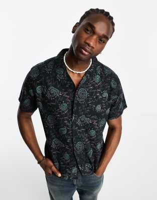 Billabong - Chemise de vacances en chanvre - Bleu marine