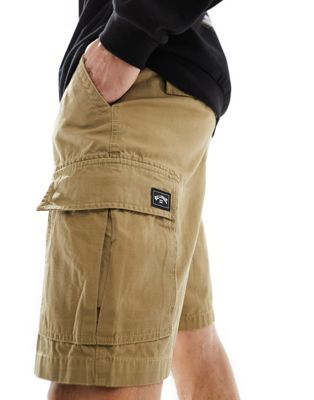 Billabong combat cargo shorts in light khaki - ASOS Price Checker