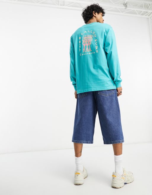 Billabong contrast long sleeve t-shirt in blue