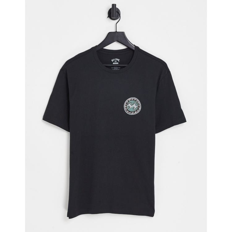 Billabong Crayon wave t-shirt in black | ASOS