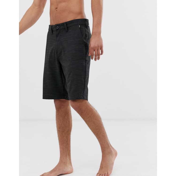 Billabong Crossfire X Slub board shorts in black ASOS