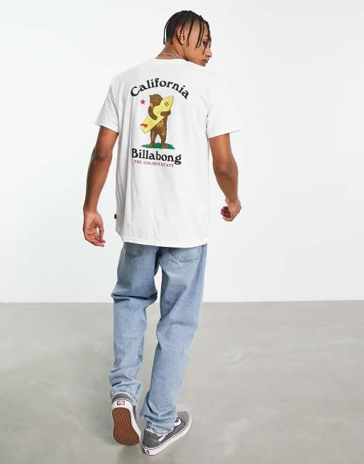 Billabong – Cuffy – T-Shirt in Weiß mit Rückenprint, exklusiv bei ASOS, 2 von 4