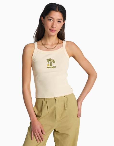 Billabong Day trip forever vest top in white cap - view 1