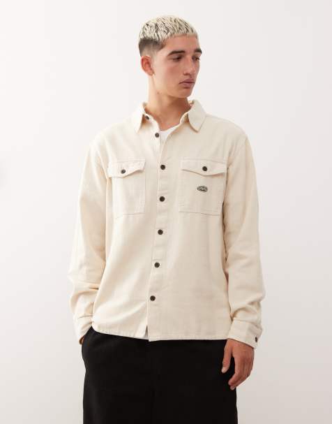 Billabong Del mar flannel flannel shirt in cream - view 1