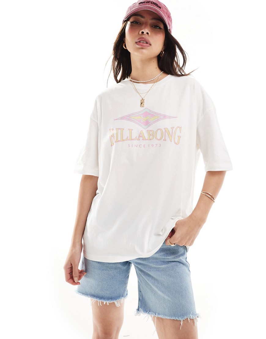 Billabong diamond wave t-shirt-White