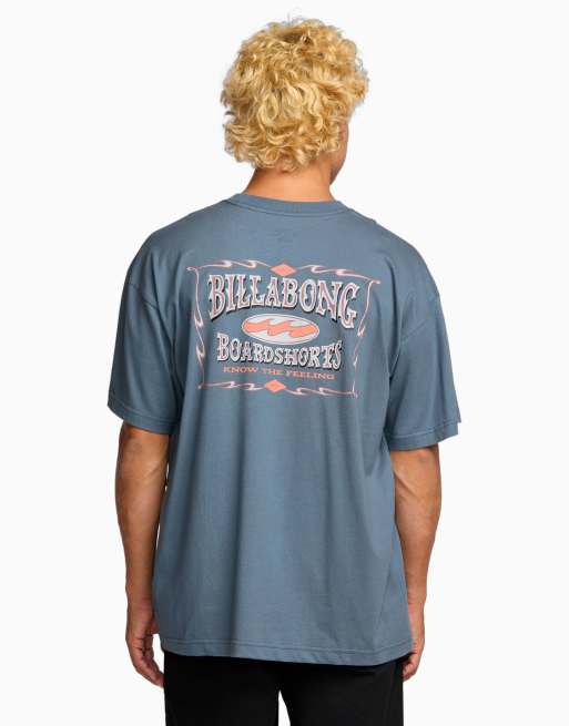 Billabong Double spread og short sleeve t-shirt in blue - MBLUE