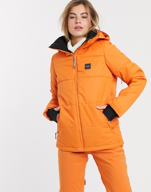Billabong Down Rider ski jacket in orange