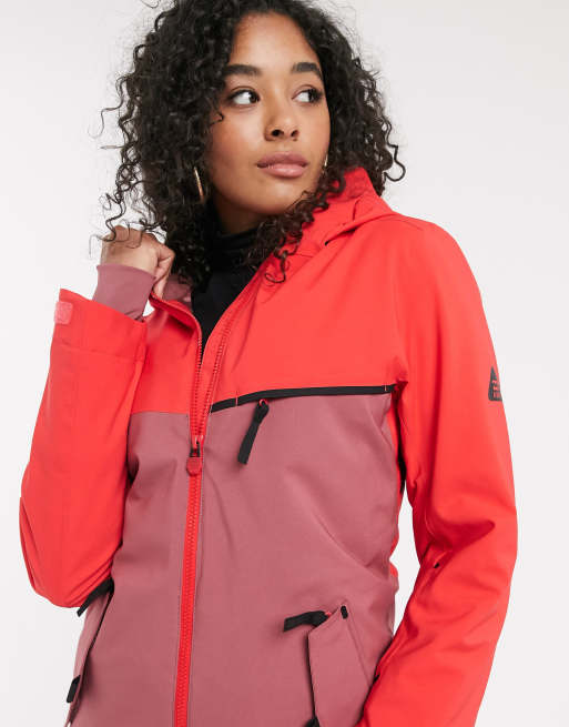 Billabong Eclipse ski jacket in neon pink ASOS