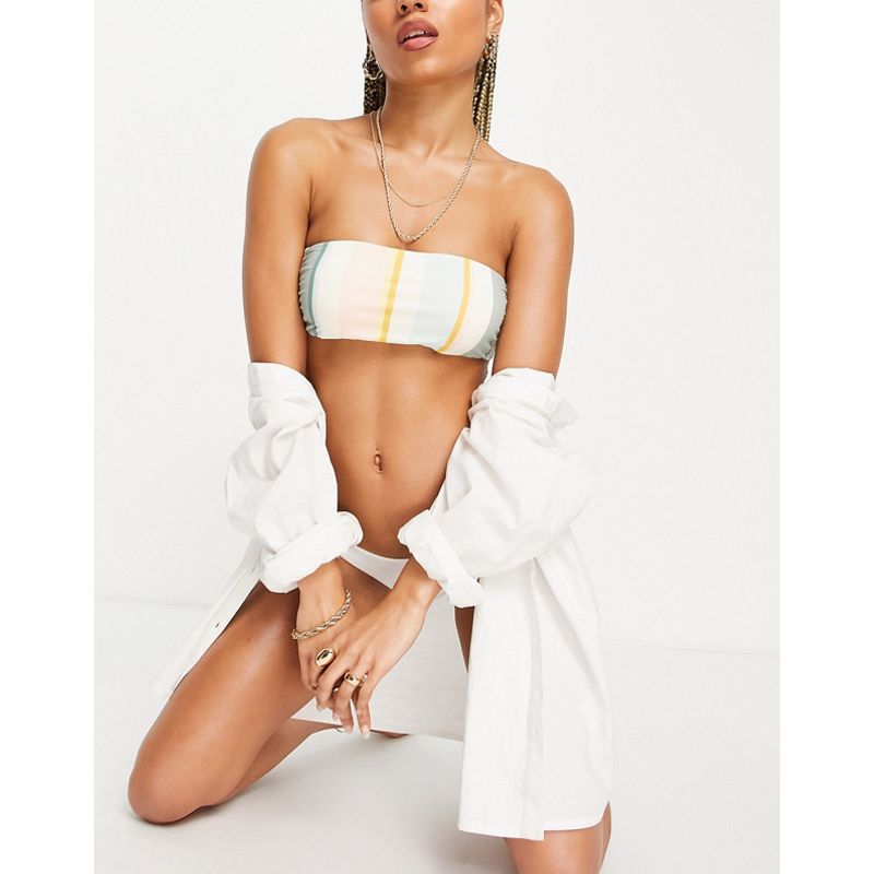 Donna VlCJA Billabong - Feeling Salti - Top bikini a fascia pastello a righe