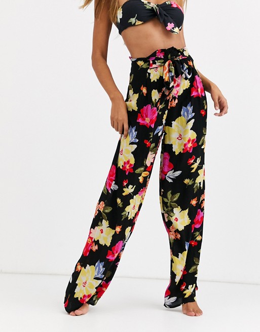 Billabong Fight It beach trousers in floral print