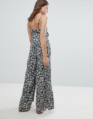 billabong floral jumpsuit