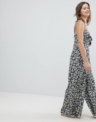 billabong floral jumpsuit