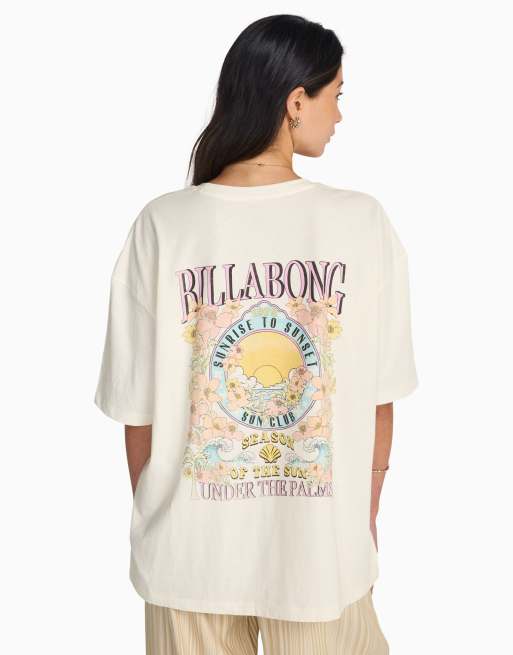 Billabong – Floral Rocker – Kurzärmliges T-Shirt in Salt Crystal, 2 von 4