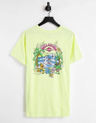 Billabong Gangs of Gangs t-shirt in yellow