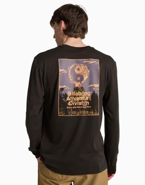 Billabong Grow long sleeve t-shirt in washed black