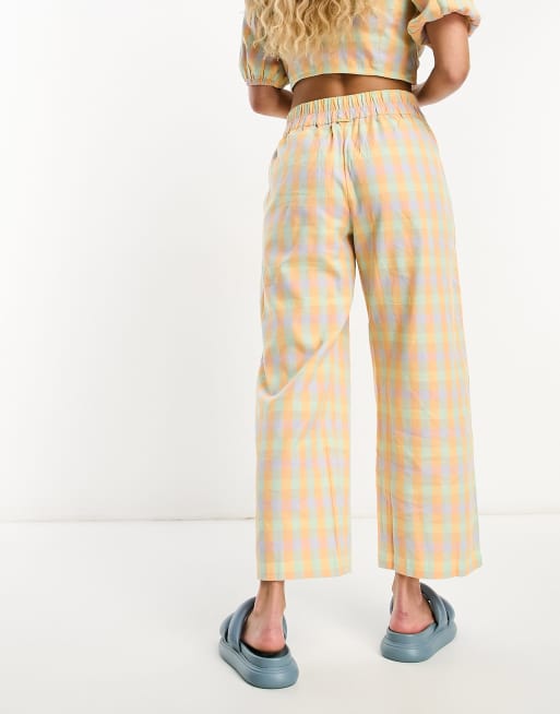 Billabong - Into You - Pantalon d'ensemble à carreaux - Pastel , 4 de 4