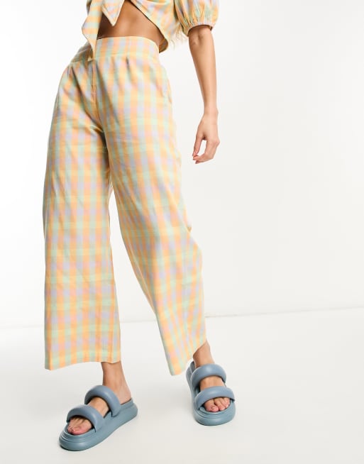 Billabong – Into You – Pastelowe spodnie w kratę – część zestawu , 2 z 4