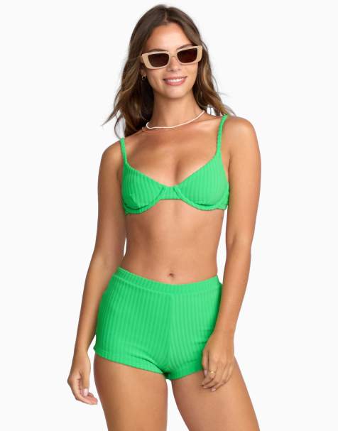 Billabong Josie in the loop demi uwire underwired bikini top in jungle green - view 1