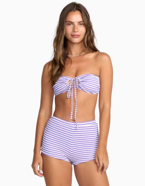 Billabong Josie summer hi boyshort bikini bottoms in purple punch - view 1