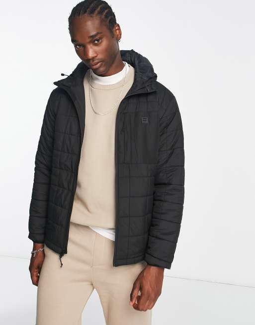 Billabong Journey puffer jacket in black | ASOS