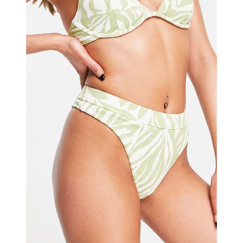 Bikini Donna Billabong - Jungle Town - Slip bikini a vita alta animalier