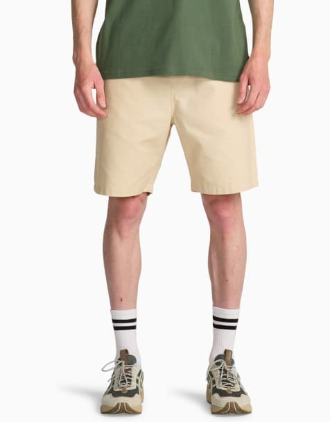 Billabong Larry linen elasticated shorts in natural - view 1