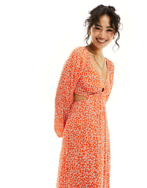 Billabong red floral clearance dress