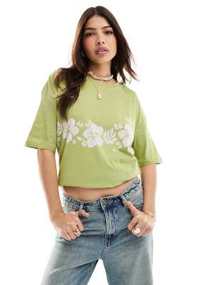 Billabong - Make It Tropical - T-Shirt in Grün