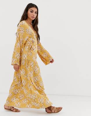 billabong yellow maxi dress