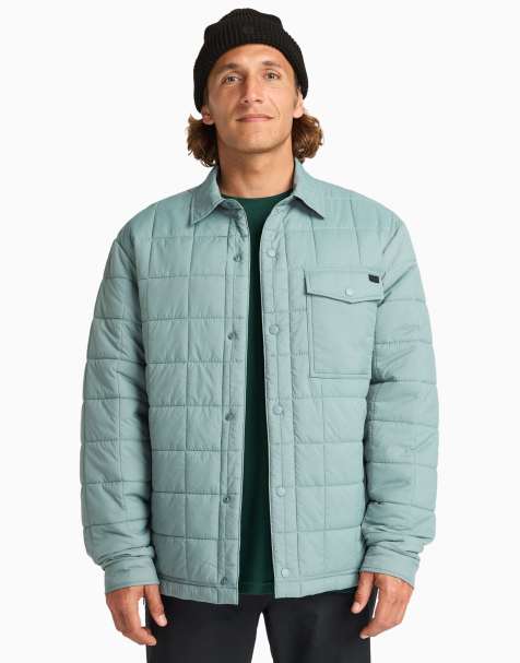 Billabong Montana quilted lightweight jacket in blue - MBLUE - view 1